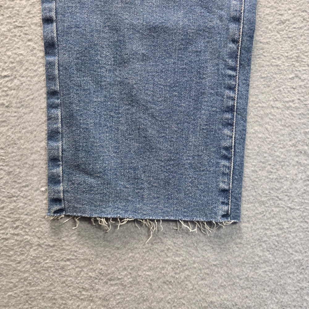 a.n.a High Rise Straight Leg Jeans Womens 16W Raw Hem Recycled Cotton - Picture 4 of 11